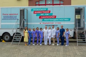На Коренской ярмарке «Поезд здоровья» спас курянина с больным сердцем